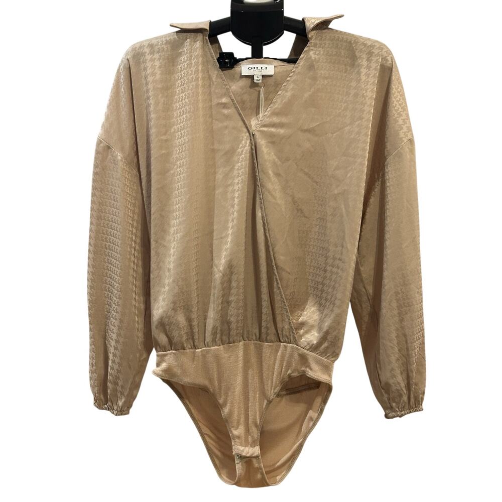 NWT Gilli Long Sleeve Bodysuit Women's size L